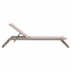 ΞΑΠΛΩΣΤΡΑ ΑΛΟΥΜΙΝΙΟΥ MARIMAR HM6562.03 ΣΚΕΛΕΤΟΣ TAUPE & TEXTILENE ΜΠΕΖ 220x67.5x31.5Υεκ