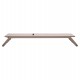 ΞΑΠΛΩΣΤΡΑ ΑΛΟΥΜΙΝΙΟΥ MARIMAR HM6562.03 ΣΚΕΛΕΤΟΣ TAUPE & TEXTILENE ΜΠΕΖ 220x67.5x31.5Υεκ