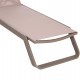 ΞΑΠΛΩΣΤΡΑ ΑΛΟΥΜΙΝΙΟΥ MARIMAR HM6562.03 ΣΚΕΛΕΤΟΣ TAUPE & TEXTILENE ΜΠΕΖ 220x67.5x31.5Υεκ
