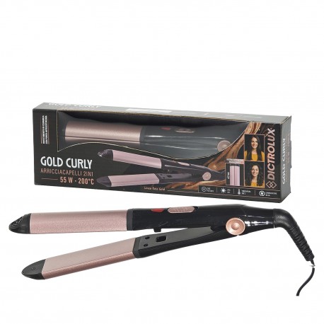 06514600 Ψαλίδι Μαλλιών Gold Curly 2in1 Κεραμικό 55W Φ32mm
