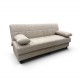 40-0316 NELY LIGHT BROWN ΥΦΑΣΜΑ 3ΘΕΣΙΟΣ ΚΑΝΑΠΕΣ/ΚΡΕΒΑΤΙ ΜΕ ΑΠΟΘ.ΧΩΡΟ 190X88X82εκ.