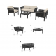 20-0937-3S PORTOFINO LOUNGE SET 2ΘΕΣ.TAUPE/ΜΑΞ. BEIGE(2ΘΕΣ.+2ΠΟΛ.+ΤΡΑΠ 33εκ.)