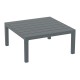 20-0941-2 PORTOFINO LOUNGE ΤΡΑΠΕΖΙ DARK GREY 70X70X33εκ. ΠΟΛ/ΝΙΟΥ