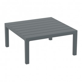 20-0941-2 PORTOFINO LOUNGE ΤΡΑΠΕΖΙ DARK GREY 70X70X33εκ. ΠΟΛ/ΝΙΟΥ