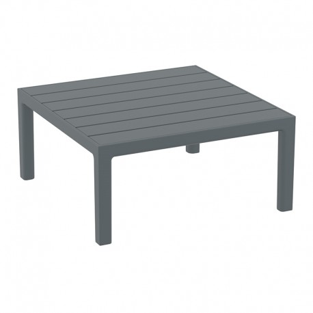 20-0941-2 PORTOFINO LOUNGE ΤΡΑΠΕΖΙ DARK GREY 70X70X33εκ. ΠΟΛ/ΝΙΟΥ