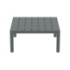20-0941-2 PORTOFINO LOUNGE ΤΡΑΠΕΖΙ DARK GREY 70X70X33εκ. ΠΟΛ/ΝΙΟΥ