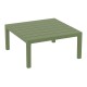 20-0941-4 PORTOFINO LOUNGE ΤΡΑΠΕΖΙ OLIVE GREEN 70X70X33εκ. ΠΟΛ/ΝΙΟΥ