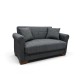 40-0319 VAVEL DARK GREY ΥΦΑΣΜΑ 2ΘΕΣΙΟΣ ΚΑΝΑΠΕΣ/ΚΡΕΒΑΤΙ ΜΕ ΑΠΟΘ.ΧΩΡΟ 156Χ85Χ80εκ.