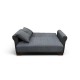40-0319 VAVEL DARK GREY ΥΦΑΣΜΑ 2ΘΕΣΙΟΣ ΚΑΝΑΠΕΣ/ΚΡΕΒΑΤΙ ΜΕ ΑΠΟΘ.ΧΩΡΟ 156Χ85Χ80εκ.