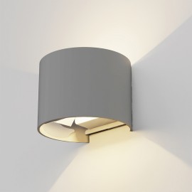 80203530 it-Lighting Flathead LED 6W 3CCT Outdoor Wall Lamp in Grey Color (80203530)