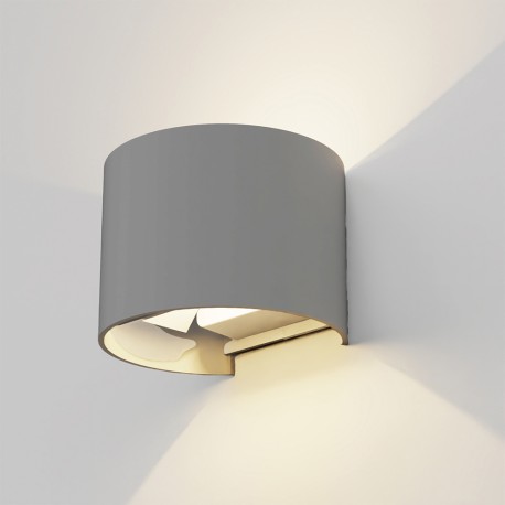 80203530 it-Lighting Flathead LED 6W 3CCT Outdoor Wall Lamp in Grey Color (80203530)