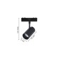 TMU0110-Black Inlight Φωτιστικό LED 9W 3CCT για Ultra-Thin μαγνητική ράγα σε μαύρη απόχρωση D:5X10X16,9cm (TMU0110-Black)