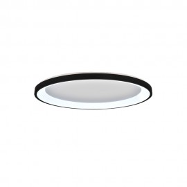 42044-B-Black Inlight Πλαφονιέρα οροφής LED 28W 3CCT από μαύρο μέταλλο και ακρυλικό D:60x5cm (42044-B-Black)