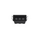 X00190B Inlight Downlight σποτ 3*3W 3CCT σε μαύρη απόχρωση (X00190B)