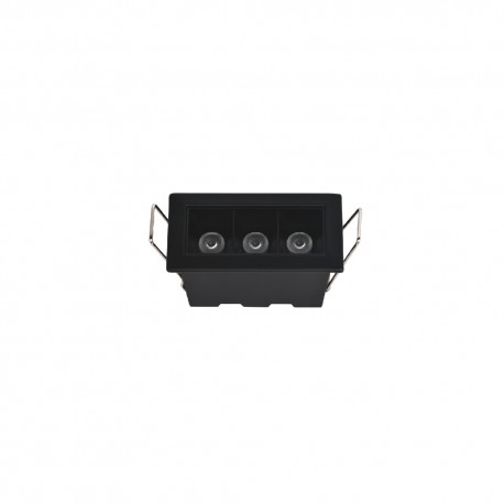 X00190B Inlight Downlight σποτ 3*3W 3CCT σε μαύρη απόχρωση (X00190B)