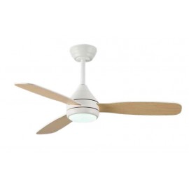 102000810 it-Lighting SIERRA Ανεμιστήρας Οροφής με LED 20W, DC Μοτέρ &amp; Smart App - Λευκό/Ξύλο (102000810)