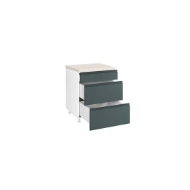 KD603FB88 Επιδαπέδια συρταριέρα κουζίνας AURA D60 3F B Πράσινο 60x60x85εκ.