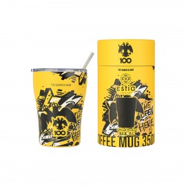 00-27261 ESTIA ΘΕΡΜΟΣ COFFEE MUG AEK BC EDITION THE QUEEN IS HERE 350ml