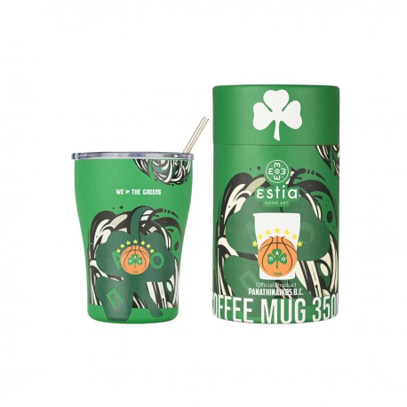 00-27247 ESTIA ΘΕΡΜΟΣ COFFEE MUG PANATHINAIKOS BC EDITION WE THE GREENS 350ml