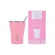 01-12472 ESTIA ΘΕΡΜΟΣ COFFEE MUG SAVE THE AEGEAN 350ml BLOSSOM ROSE