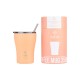 01-23416 ESTIA ΘΕΡΜΟΣ COFFEE MUG SAVE THE AEGEAN 350ml PEACH FUZZ