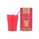 01-16845 ESTIA ΘΕΡΜΟΣ COFFEE MUG SAVE THE AEGEAN 350ml SCARLET RED