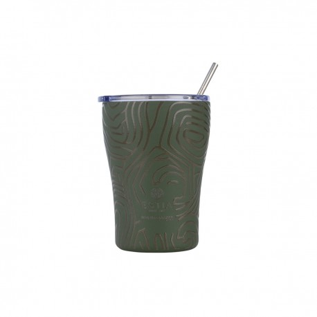 01-31725 ESTIA ΘΕΡΜΟΣ COFFEE MUG SAVE THE AEGEAN 350ml OLIVE FLOW