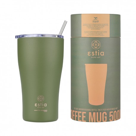 01-23140 ESTIA ΘΕΡΜΟΣ COFFEE MUG SAVE THE AEGEAN 500ml FOREST SPIRIT