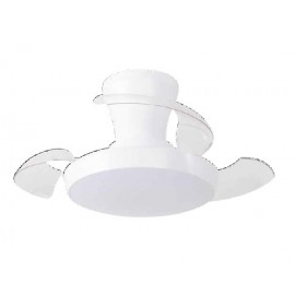 102001110 it-Lighting CLARK Ανεμιστήρας Οροφής με LED 24W, DC Μοτέρ &amp; Smart App - Total White (102001110)
