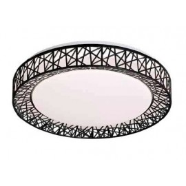 42049-Μα΄ύρο InLight Πλαφονιέρα οροφής LED 36W 4cct από λευκό ακρυλικό D:50cm (42049-Μα΄ύρο)