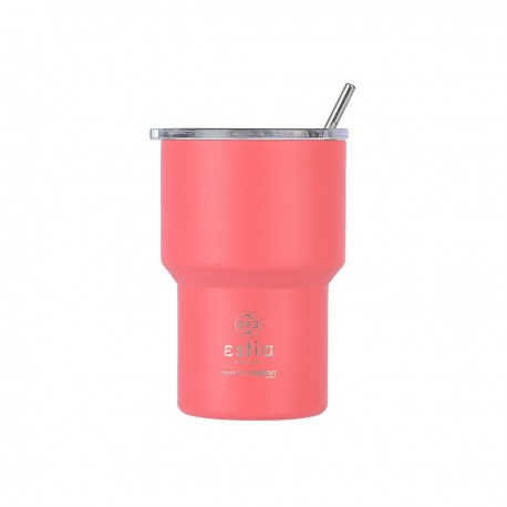 01-18474 ESTIA ΘΕΡΜΟΣ MUG LITE SAVE THE AEGEAN 400ml FUSION CORAL
