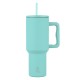 01-32203 ESTIA ΘΕΡΜΟΣ STRAW TUMBLER XL SAVE THE AEGEAN 1200ml BERMUDA GREEN