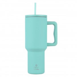 01-32203 ESTIA ΘΕΡΜΟΣ STRAW TUMBLER XL SAVE THE AEGEAN 1200ml BERMUDA GREEN