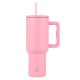 01-32210 ESTIA ΘΕΡΜΟΣ STRAW TUMBLER XL SAVE THE AEGEAN 1200ml BLOSSOM ROSE