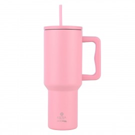 01-32210 ESTIA ΘΕΡΜΟΣ STRAW TUMBLER XL SAVE THE AEGEAN 1200ml BLOSSOM ROSE