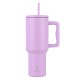 01-32227 ESTIA ΘΕΡΜΟΣ STRAW TUMBLER XL SAVE THE AEGEAN 1200ml LAVENDER PURPLE