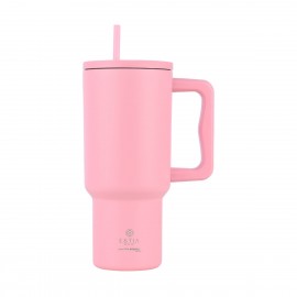 01-32142 ESTIA ΘΕΡΜΟΣ STRAW TUMBLER XL SAVE THE AEGEAN 900ml BLOSSOM ROSE