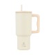 01-32128 ESTIA ΘΕΡΜΟΣ STRAW TUMBLER XL SAVE THE AEGEAN 900ml LILY WHITE