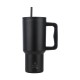 01-32111 ESTIA ΘΕΡΜΟΣ STRAW TUMBLER XL SAVE THE AEGEAN 900ml MIDNIGHT BLACK