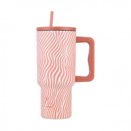 01-32043 ESTIA ΘΕΡΜΟΣ STRAW TUMBLER XL SAVE THE AEGEAN 900ml SOFT RIPPLE