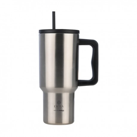 01-36232 ESTIA ΘΕΡΜΟΣ STRAW TUMBLER XL SAVE THE AEGEAN 900ml STEEL FLOW