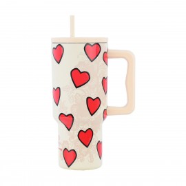 01-32074 ESTIA ΘΕΡΜΟΣ STRAW TUMBLER XL SAVE THE AEGEAN 900ml TENDER LACE