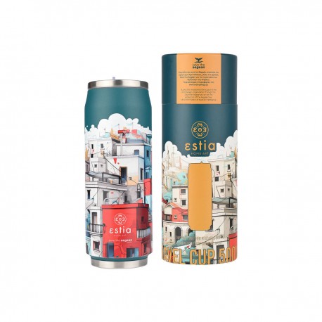 01-22839 ESTIA ΘΕΡΜΟΣ TRAVEL CUP SAVE THE AEGEAN 500ml URBAN MYTHOS