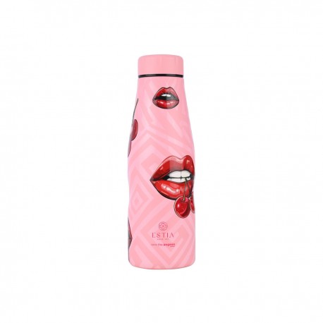 01-31657 ESTIA ΘΕΡΜΟΣ TRAVEL FLASK SAVE THE AEGEAN 500ml BLUSH POP