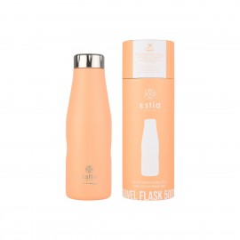 01-23447 ESTIA ΘΕΡΜΟΣ TRAVEL FLASK SAVE THE AEGEAN 500ml PEACH FUZZ