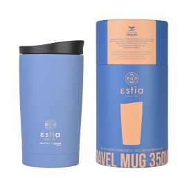 01-20378 ESTIA ΘΕΡΜΟΣ TRAVEL MUG SAVE THE AEGEAN 350ml DENIM BLUE