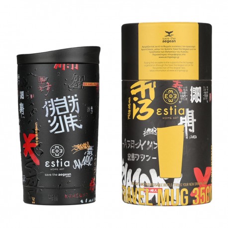 01-25571 ESTIA ΘΕΡΜΟΣ TRAVEL MUG SAVE THE AEGEAN 350ml TOKYO UNDERGROUND