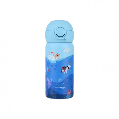 01-33040 ESTIA ΘΕΡΜΟΣ ΠΑΙΔΙΚΟ WONDER BOTTLE SAVE THE AEGEAN 350ml OCEAN PLAY