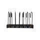01-29890 ESTIA ΘΗΚΗ ΜΕ ΔΙΑΧΩΡΙΣΤΙΚΑ BAMBOO ESSENTIALS ΜΕΤΑΛΛΙΚΗ ΜΕ ΧΕΡΟΥΛΙ 30.5x17.7x19cm ΜΑΥΡΗ