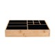 02-13127 ESTIA ΘΗΚΗ ΟΡΓΑΝΩΣΗΣ ΚΑΛΛΥΝΤΙΚΩΝ BAMBOO 9 ΘΕΣΕΩΝ 33x21x9cm